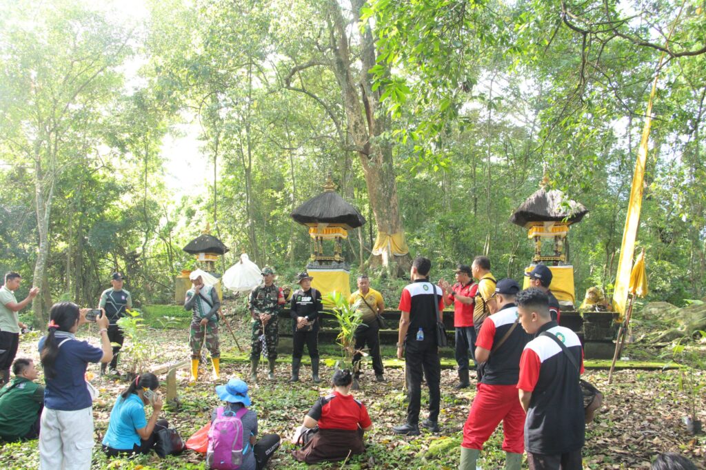 Perumda THB Dukung Pelestarian Hutan dengan Menyumbang 50 Pohon Aren di Pura Bukit Jauh Ambengan
