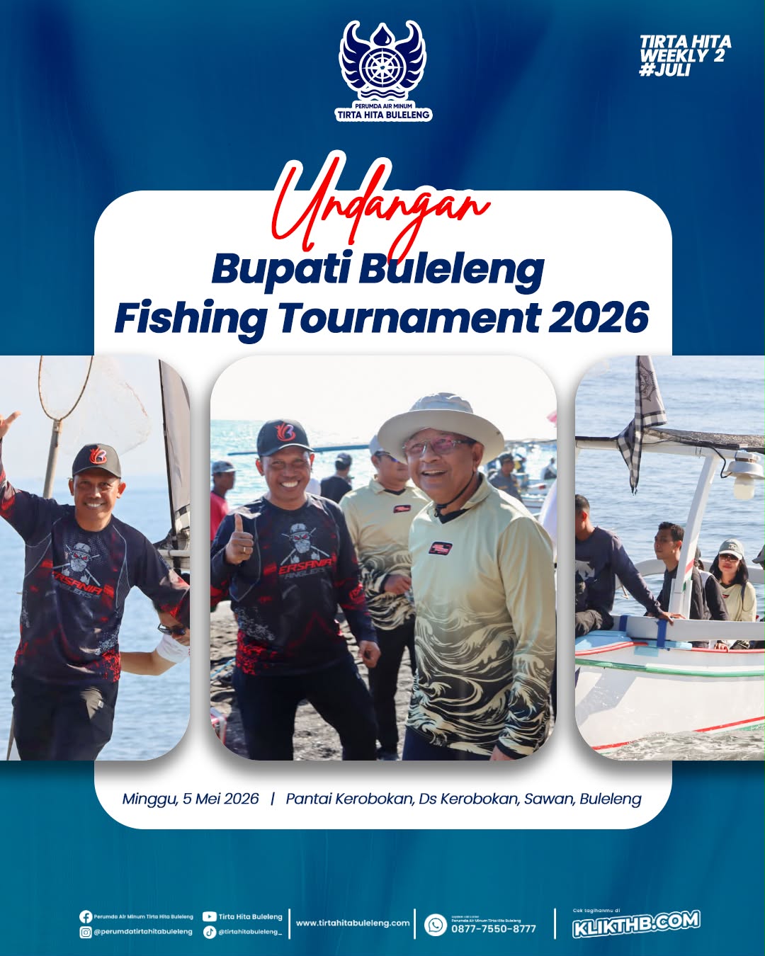 Perumda Air Minum Tirta Hita Buleleng Ikut Meriahkan Bupati Buleleng Fishing Tournament 2026