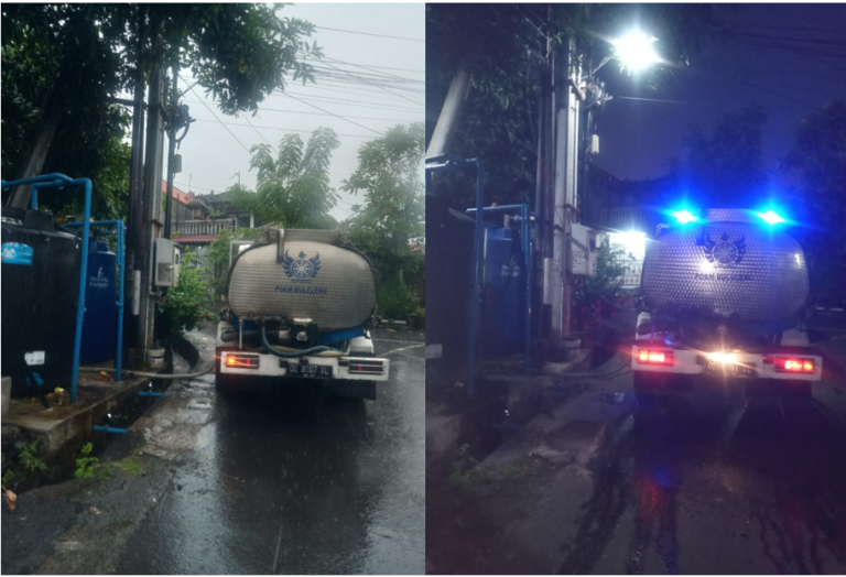 Perumda Air Minum Tirta Hita Buleleng Salurkan Bantuan Air Tangki Akibat Kendala Pompa Sumur Bor Taman Wira Bhakti