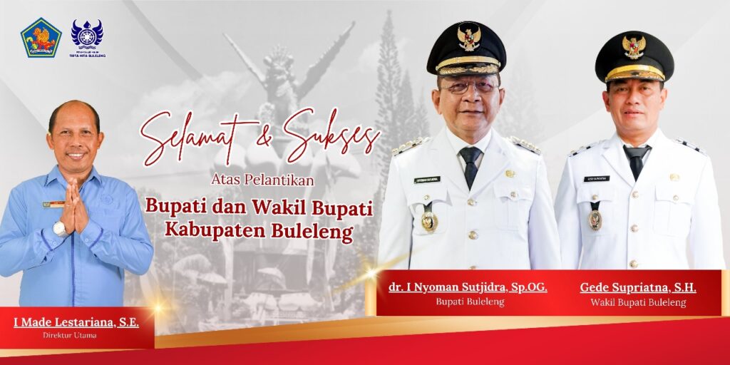 SELAMAT ATAS PELANTIKAN dr. I NYOMAN SUTJIDRA, Sp.OG. DAN GEDE SUPRIATNA, S.H.