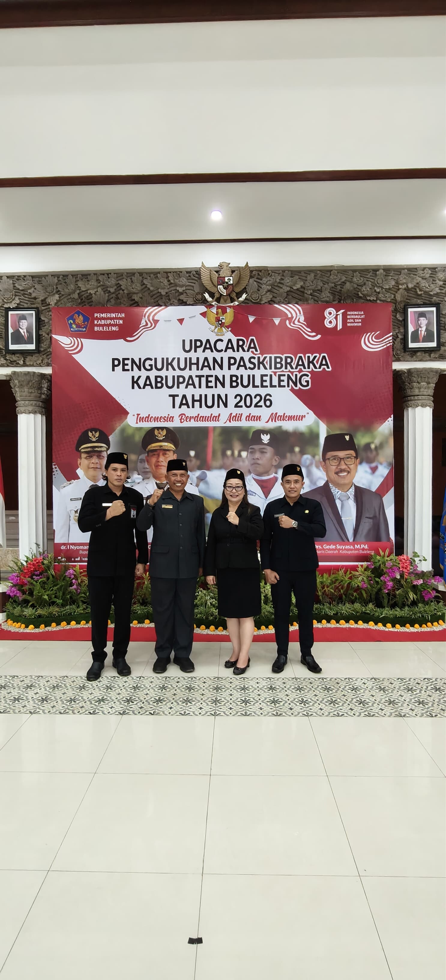 Perumda Tirta Hita Buleleng Hadiri Pengukuhan Paskibraka Kabupaten Buleleng Tahun 2026