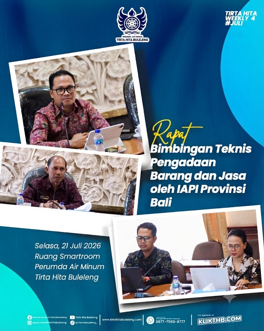Perumda Air Minum Tirta Hita Buleleng Perkuat Tata Kelola Pengadaan Barang dan Jasa Melalui Bimtek Bersama IAPI