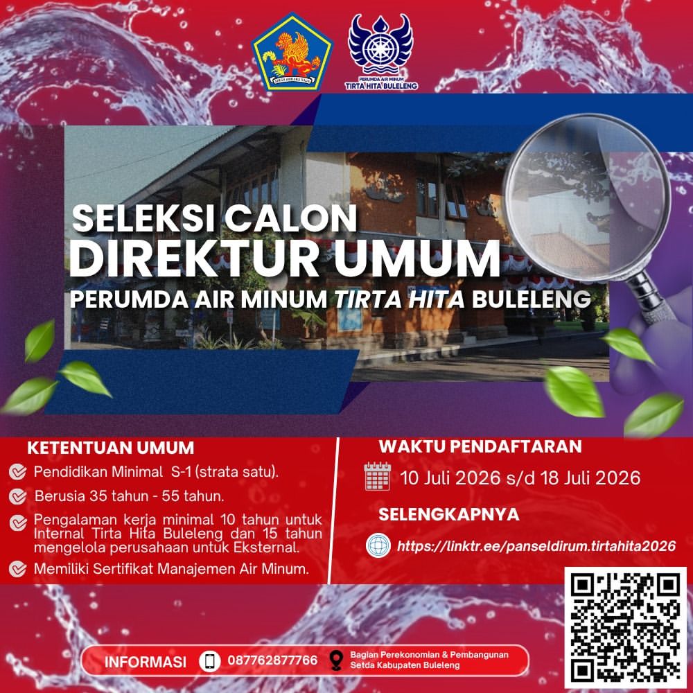 Seleksi Calon Direktur Umum Perumda Air Minum Tirta Hita Buleleng Resmi Dibuka